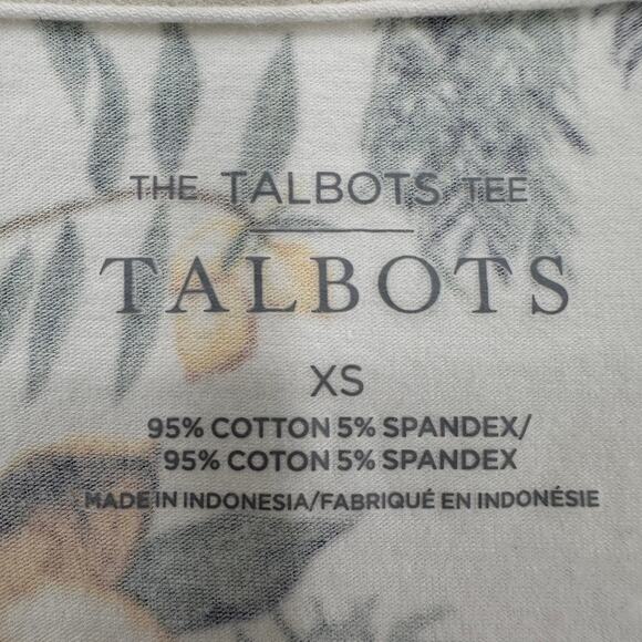 Talbots Shirt Womens XS Lemons Fruitcore Summer Preppy Cottagecore Vacation Tee - Picture 6 of 8